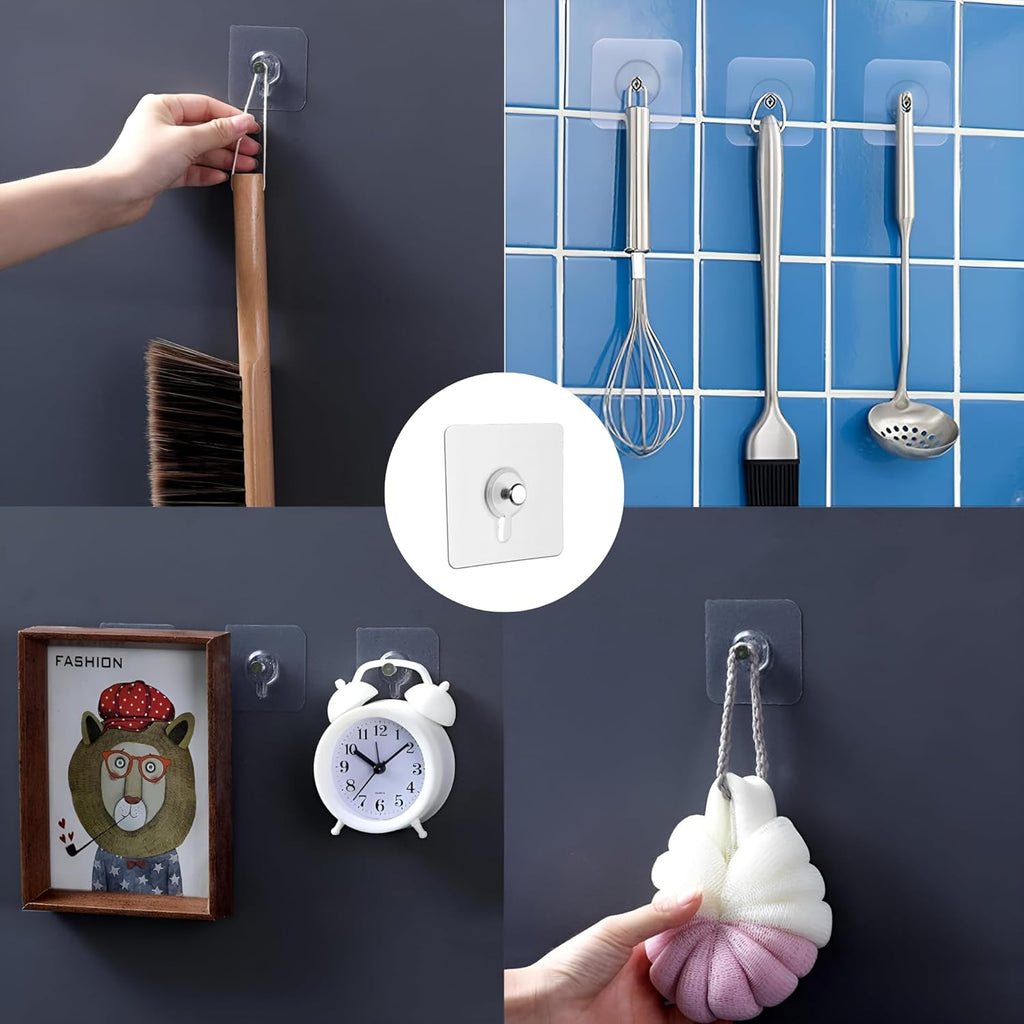 Photo Frame Hooks for Wall Without Drilling (Pack of 30)