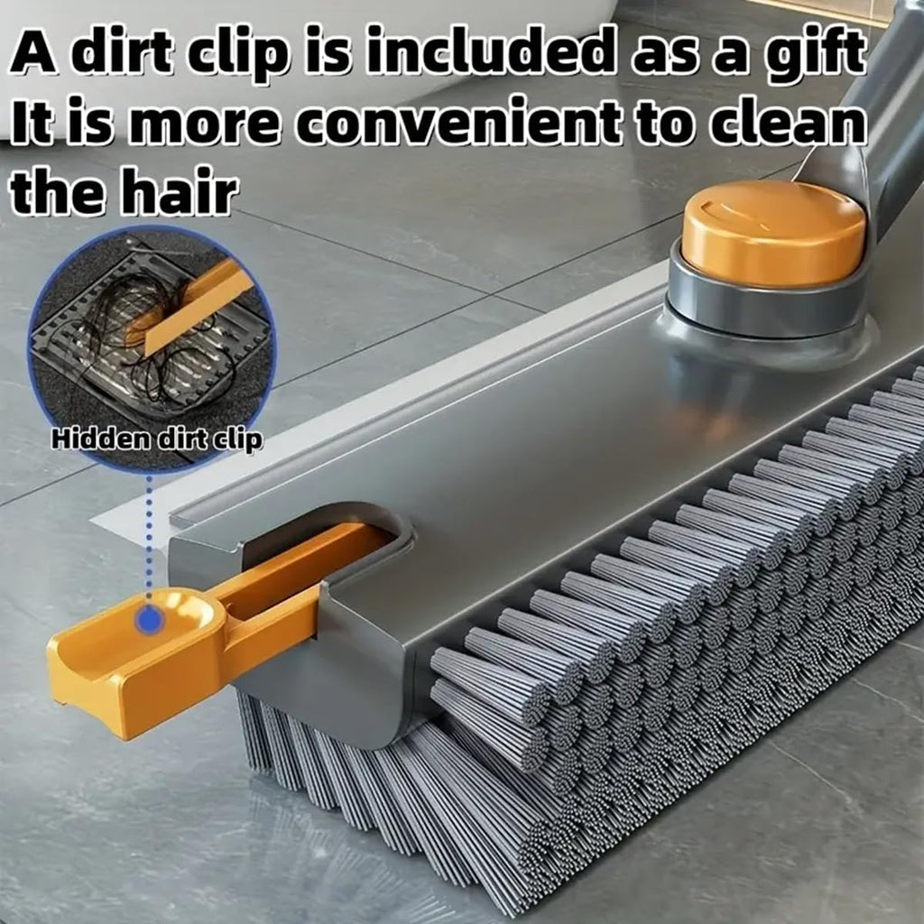 3 in 1 Bathroom Cleaning Brush with Wiper - Heavy Duty