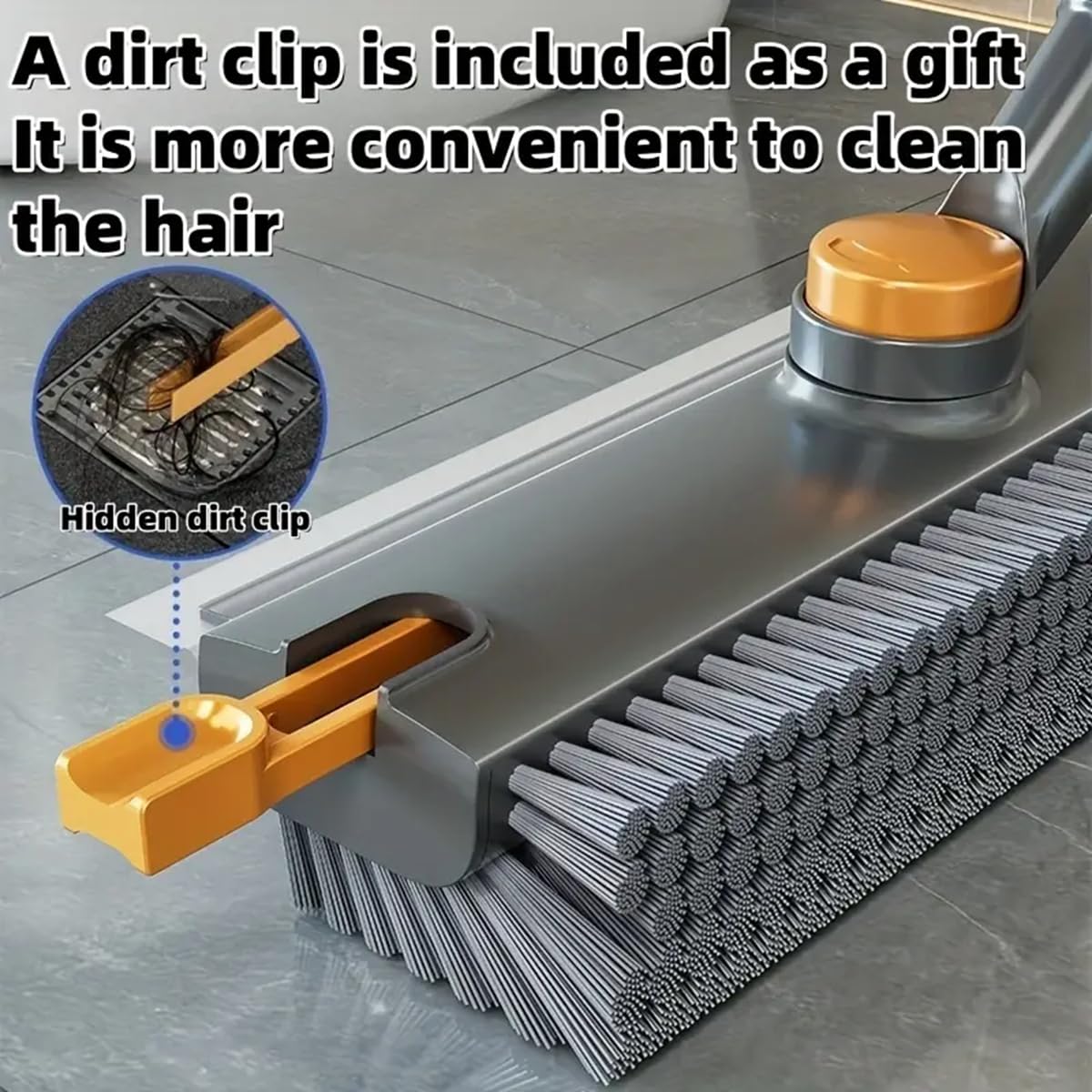 3 in 1 Bathroom Cleaning Brush with Wiper - Heavy Duty