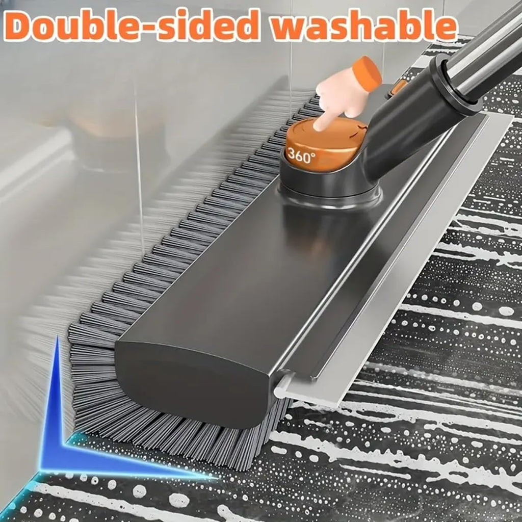 3 in 1 Bathroom Cleaning Brush with Wiper - Heavy Duty