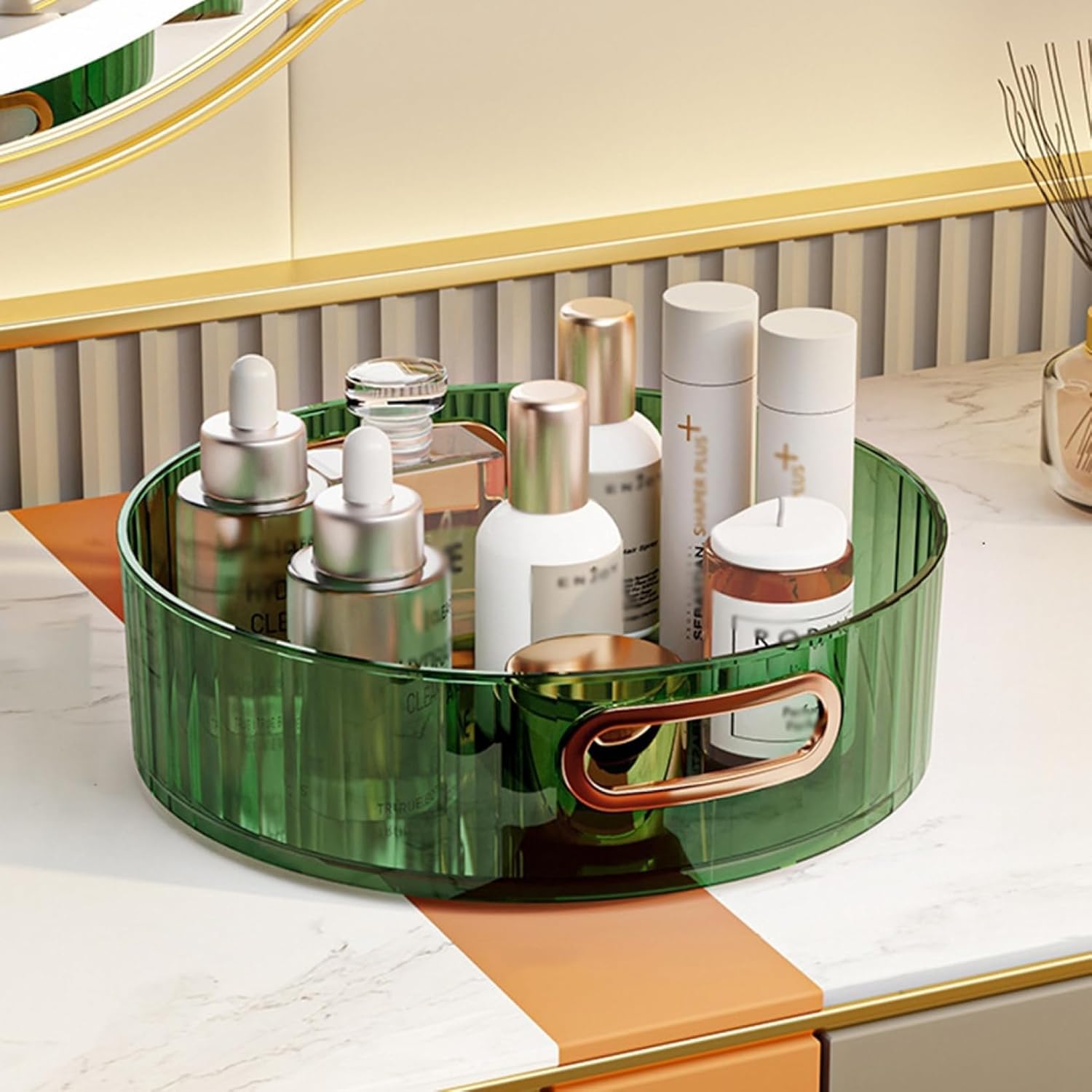 Premium Rotating Green Tray
