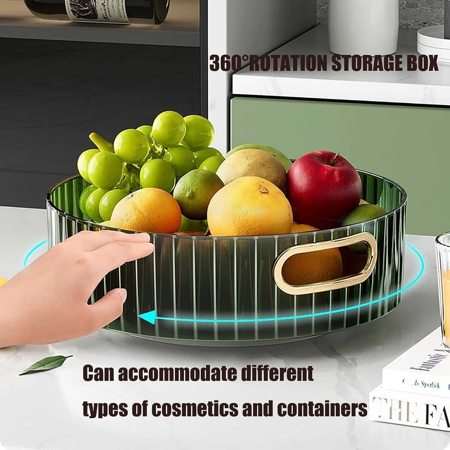 Premium Rotating Green Tray