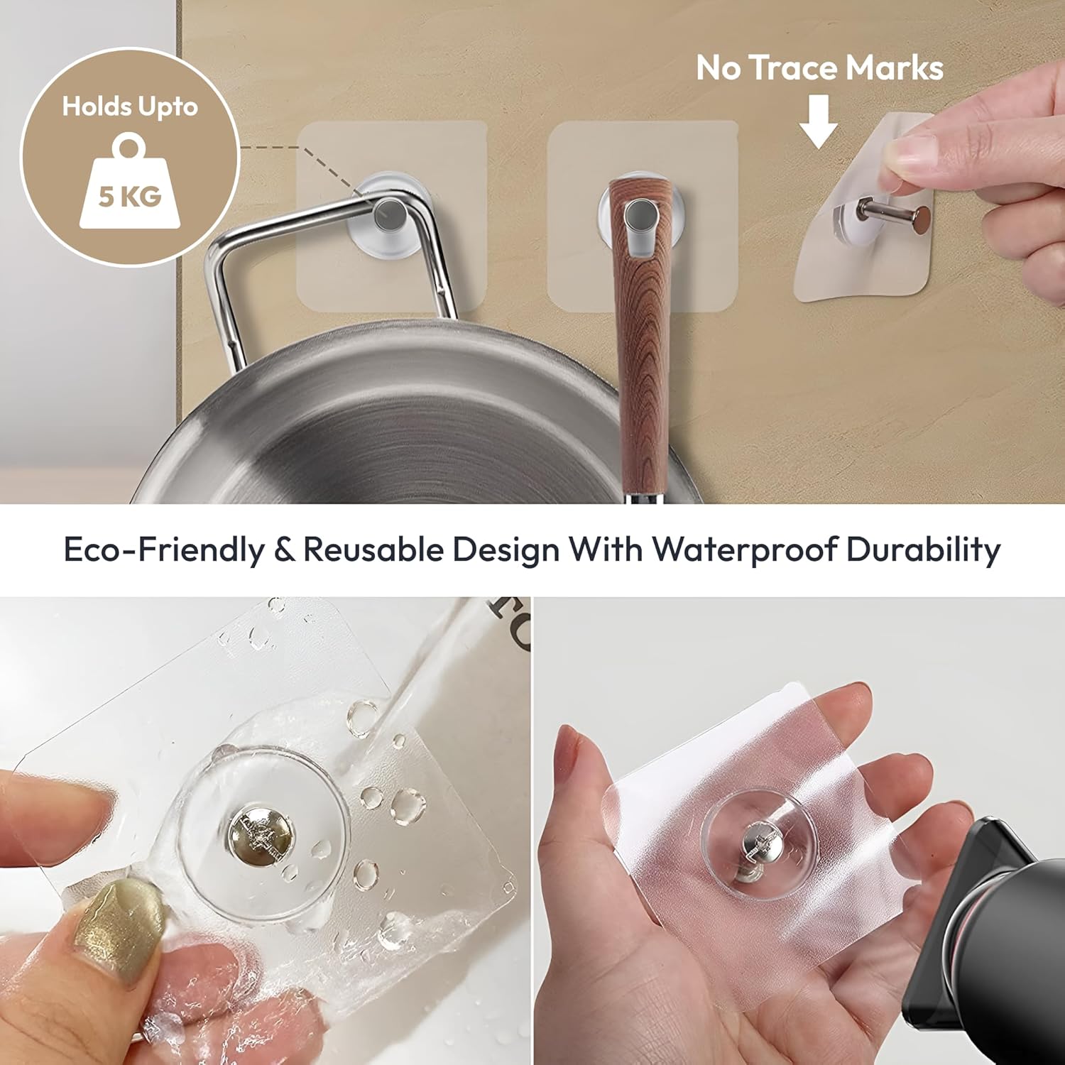 Photo Frame Hooks for Wall Without Drilling (Pack of 30)