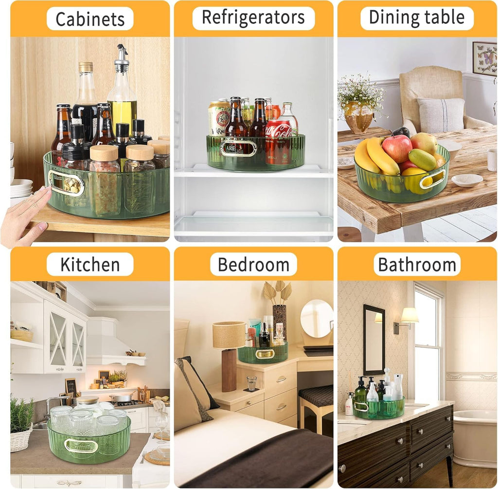 Premium Rotating Green Tray