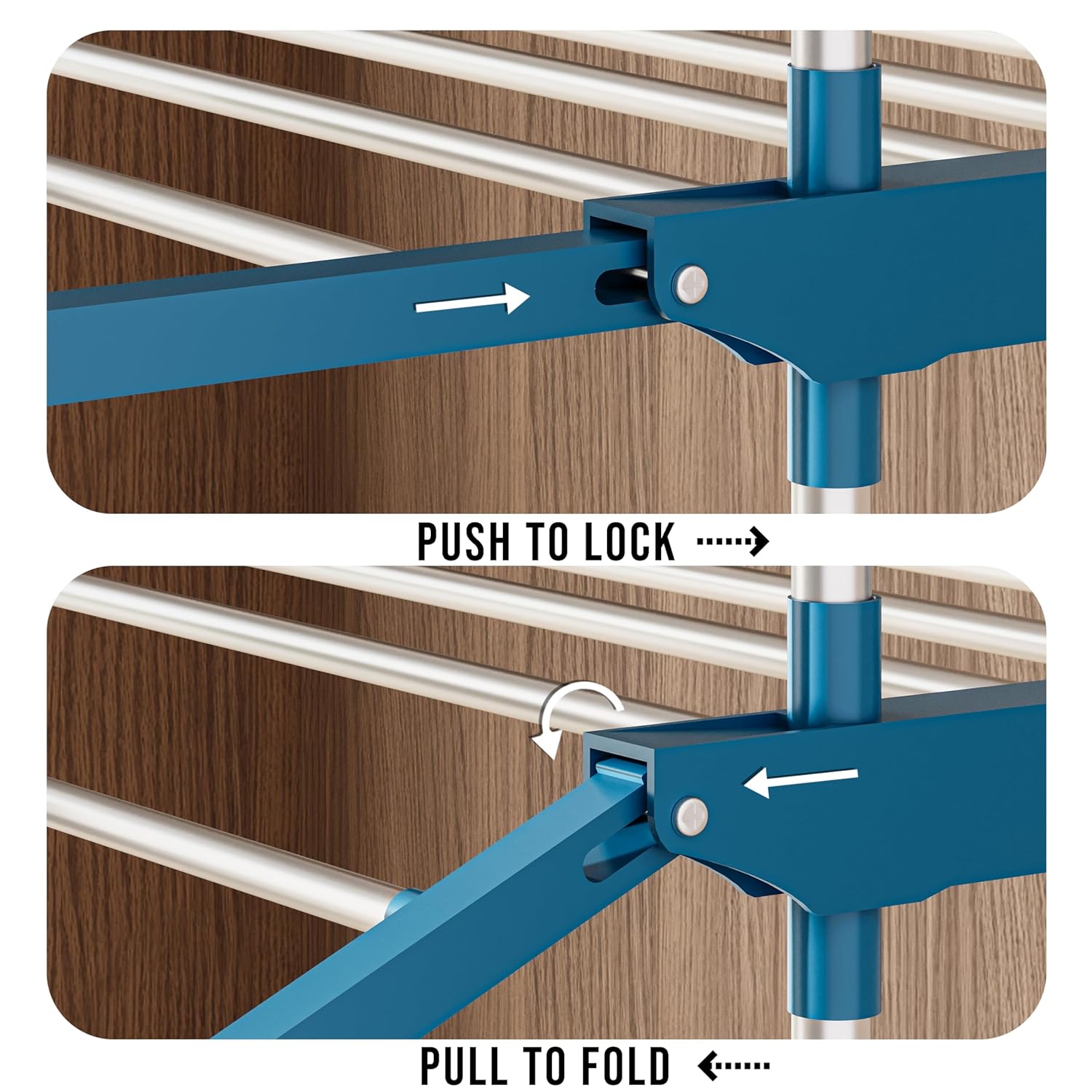 3 Layer Cloth Drying Rack | Foldable and Movable
