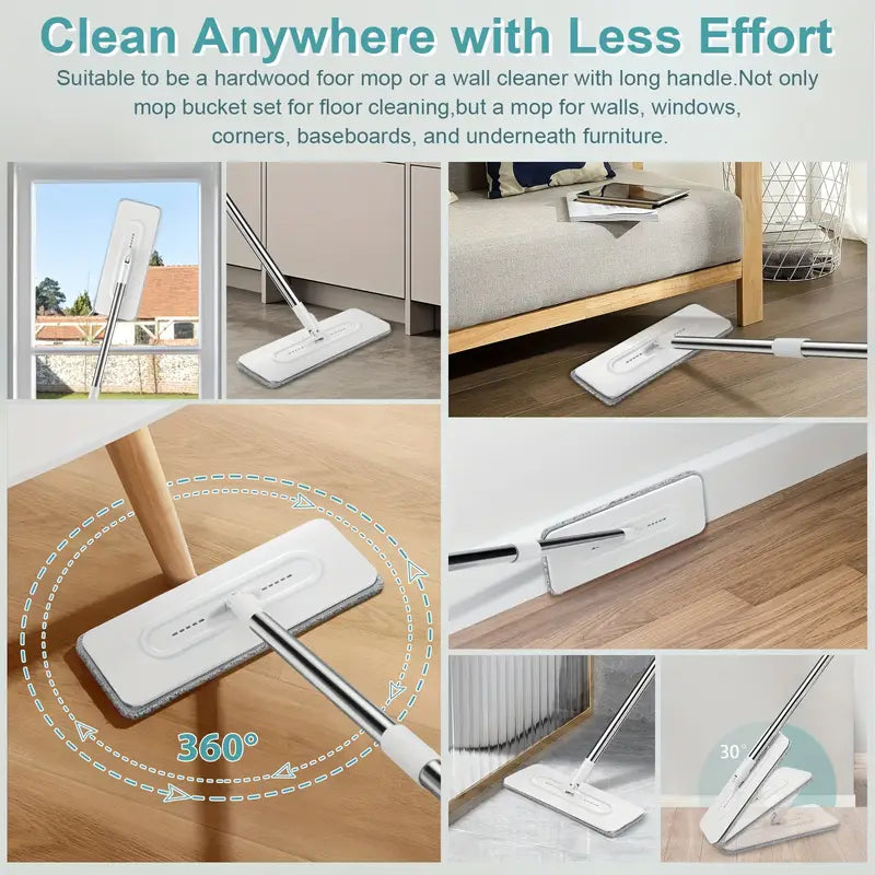 Flat Mop with Bucket